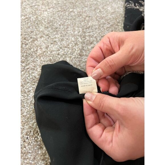 Lapis women Dress Silk Black Floral size S - Picture 10 of 10